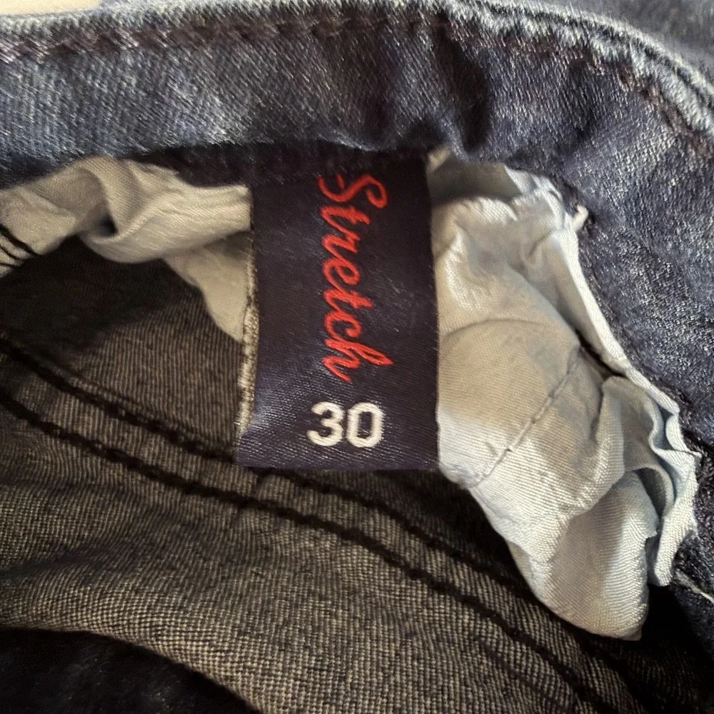 Phat Farm Vintage Y2K Denim Shorts Mens 30 Baggy Long‎ Bermuda Dark Wash